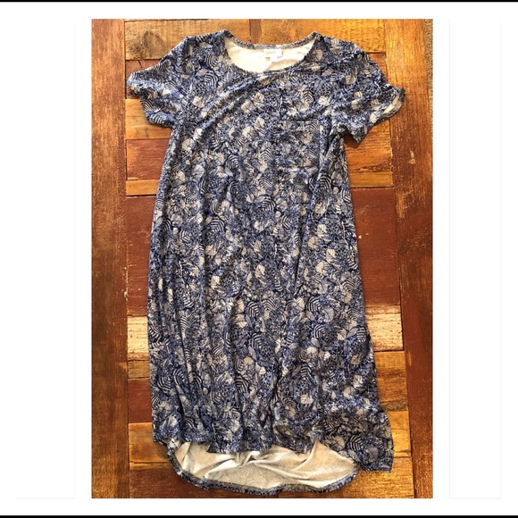 LuLaRoe Dresses & Skirts - 🌵Lularoe | Blue Leaf Leggings Material Carly